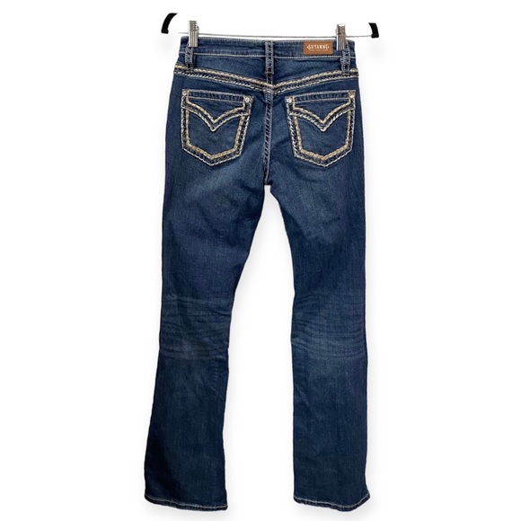 Shyanne Western Embroidered Full Length Low Rise Embellished Bootcut Denim 27 - Picture 10 of 10